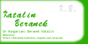 katalin beranek business card